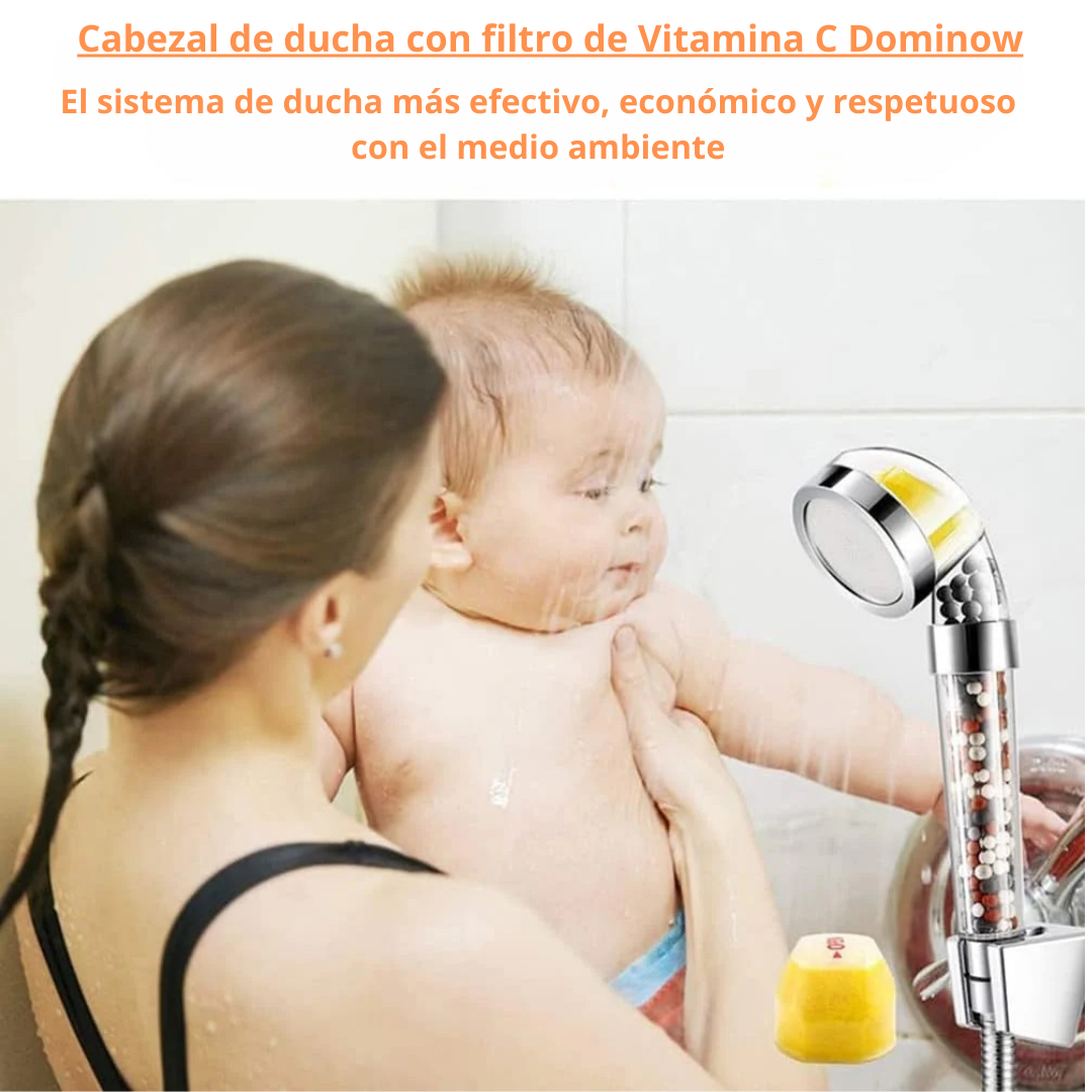 Cabezal de Ducha Filtrado con Vitamina C y Aroma a Limón – Transforma tu Baño en un Spa